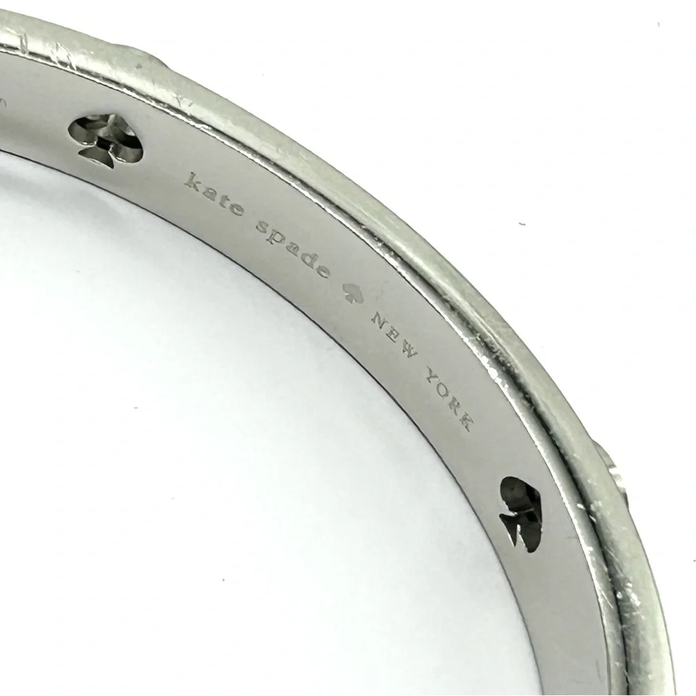 Kate Spade Spot the Spade Studded Hinged Bangle Bracelet